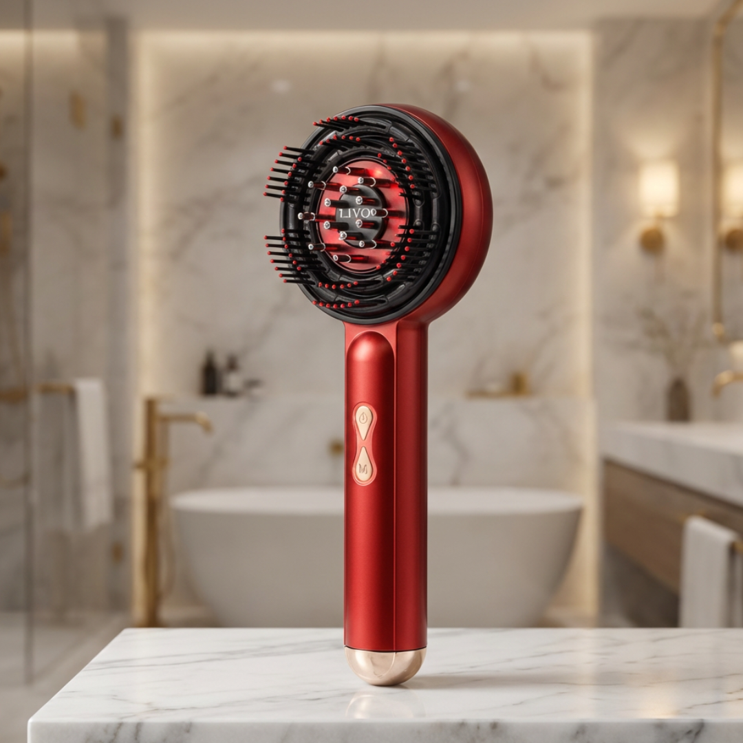 LIVO HAIR Red Light Therapy Brush